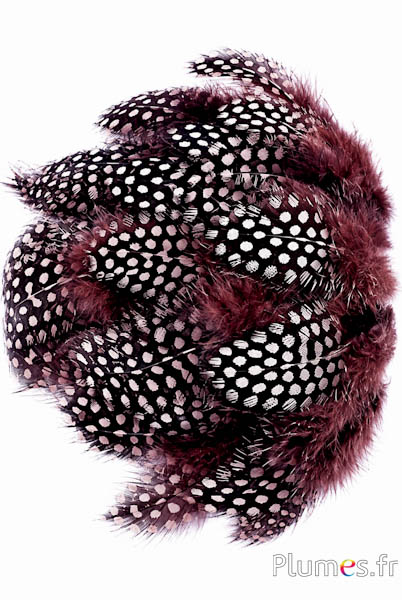 Parelhoen - 7-13 cm - koffie